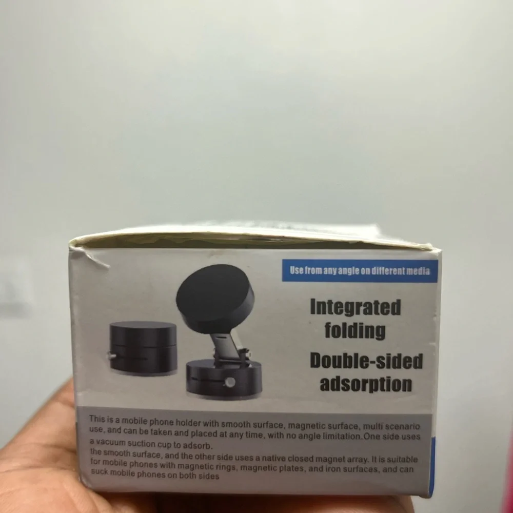 Vacuum Suction Phone Holder - Black